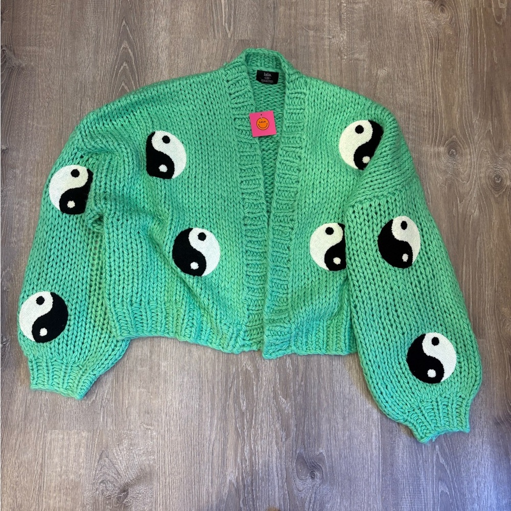Dressed in LALA knit Yin Yang Cardigan